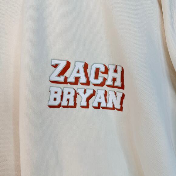 Zach Bryan American Heartbreak Official Tour Merch Crewneck Sweatshirt Cream XL - Picture 4 of 8